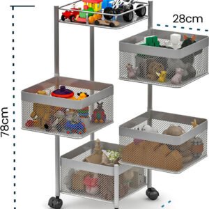 HOMESTIC Iron Kitchen Trolley (Pre-assembled)
