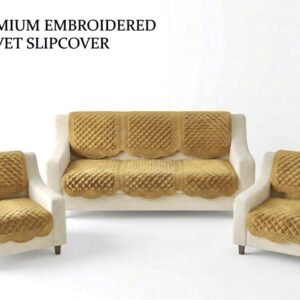 WiseHome Velvet 3+1+1 Seater Sofa Checkered Cover (Pack of 10 )